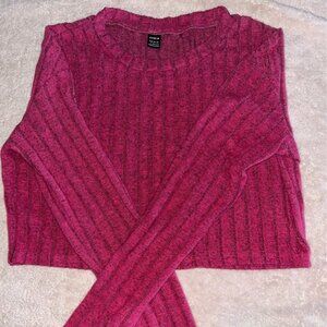Deep Pink Midriff Shirt, Large, Like New!